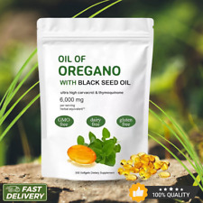 Usado, Óleo selvagem puro de orégano 6000mg 300 cápsulas gelatinosas óleo de semente preta antioxidante imunológico comprar usado  Enviando para Brazil