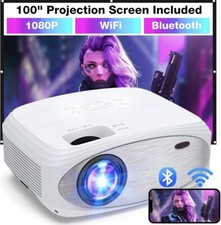 Usado, Projetor HOWWOO com WiFi e Bluetooth 9000L nativo 1080P Full HD (JQ901C) comprar usado  Enviando para Brazil