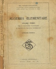 Algebra elementare vol.i. usato  Italia