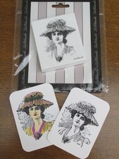 Vintage stempel damenporträt gebraucht kaufen  Bad Driburg