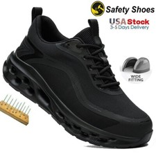 Sapatos masculinos de segurança no trabalho biqueira de aço calçado de segurança indestrutível antiderrapante tênis comprar usado  Enviando para Brazil