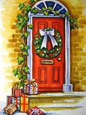 Watercolor painting christmas for sale  USA