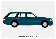 Poster mercedes w124 for sale  SWINDON