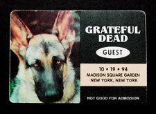 Grateful Dead Backstage Pass MSG NY 19/10/94 19/10/1994 JG cão pastor alemão comprar usado  Enviando para Brazil