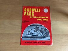 Usado, Programa internacional de corridas de estrada Cadwell Park maio de 1978 comprar usado  Enviando para Brazil