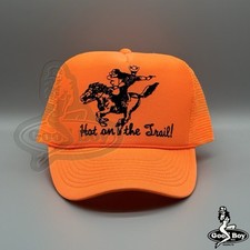 Usado, Boné Hot On The Trail Western vintage retrô neon laranja malha caminhoneiro corda comprar usado  Enviando para Brazil
