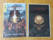 Lote de quadrinhos *2* assinados! TIME BOMB #1 GN *com COA!* +DANOS/CINZAS #1 (3X assinado!) comprar usado  Enviando para Brazil