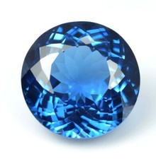 AAA Natural Impecável Londres Topázio Azul Redondo Corte Solto Pedra Preciosa 16,50 MM comprar usado  Enviando para Brazil