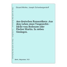 Deutschen romantikern dem gebraucht kaufen  Aarbergen