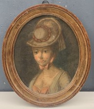 Tableau ancien pastel d'occasion  Paris IX