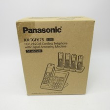 Usado, Sistema de secretária eletrônica Panasonic KX-TGF675 Link2Cell 5 aparelhos sem fio comprar usado  Enviando para Brazil