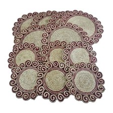 Beige red jute for sale  LUTON