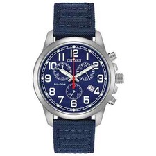Citizen Military CHANDLER Eco-Drive relógio de aço inoxidável mostrador azul AT0200-21L comprar usado  Enviando para Brazil