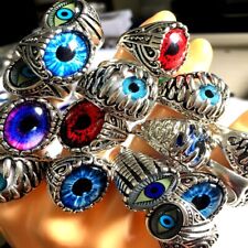 Usado, Atacado 30 anéis masculinos femininos de liga globo ocular moda casamento punk comprar usado  Enviando para Brazil