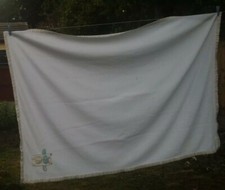 White baby blankets for sale  MIDDLESBROUGH