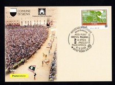 Italia 2025 :  Palio di Siena - Cartolina Ufficiale Poste Italiane comprar usado  Enviando para Brazil