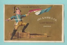 PUBLICIDADE - JAS. S. KIRK & CO. SOAP MAKERS OF CHICAGO - IMPERIAL - C 1880'S comprar usado  Enviando para Brazil