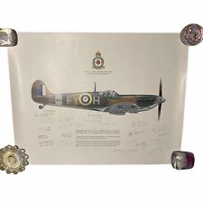 Spitfire print signed for sale  BIGGLESWADE