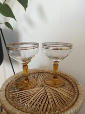 Vtg champagne coupes for sale  MALVERN