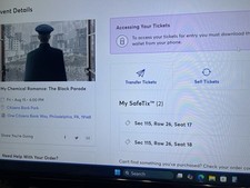 Chemical romance tickets for sale  Wrightsville
