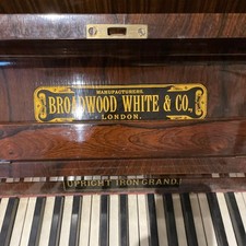 Broadwood white upright for sale  CRANBROOK