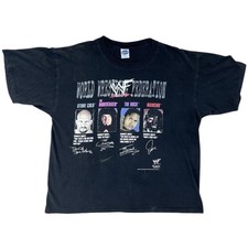 Camiseta Vintage WWF Tamanho XL Stone Cold, Undertaker, The Rock, Mankind 1999 Cygnus, usado comprar usado  Enviando para Brazil