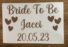 Personalised bride vinyl for sale  BURY ST. EDMUNDS