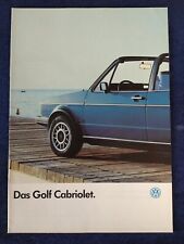 Golf convertible brochure d'occasion  Expédié en Belgium