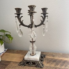 Vintage brass crystal for sale  Ontario