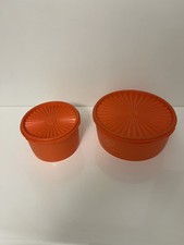 Vintage orange tupperware for sale  LONDON