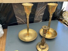 Unused brass candlesticks for sale  BISHOP'S STORTFORD