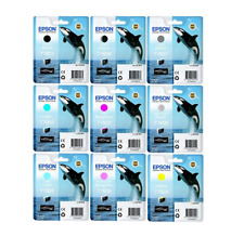 Lote de tintas genuínas Epson T7601 T7602 T7603 T7604 T7605 T7606 T7607 T7608 T7609 comprar usado  Enviando para Brazil