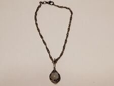 "PULSERA DE COLECCIÓN TONO PLATEADO CON DIJE DE ÓPALO FALSO 925" ¡ENVÍO GRATUITO! segunda mano  Embacar hacia Mexico
