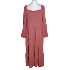 Vestido midi BeachLunchLounge rosa polvoriento de gasa talla XXL vestido de invitada de boda segunda mano  Embacar hacia Mexico