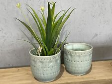 übertopf blumentopf blau gebraucht kaufen  Hohenstücken