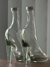 Pair glass cinderella for sale  UK