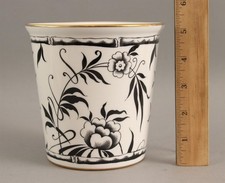 Balde de gelo vintage TIFFANY Hammersley porcelana bambu preto cachepot plantador sem reserva comprar usado  Enviando para Brazil