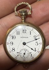 Waltham Gold 15 Jewel cronômetro relógio de bolso com rosto aberto MASSA., usado comprar usado Waltham Gold 15 Jewel cronômetro relógio de bolso com rosto aberto MASSA., usado comprar usado  Enviando para Brazil