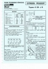 C25 fiche technique d'occasion  France