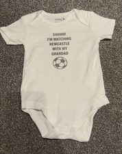 Newcastle united babygrow for sale  BUXTON