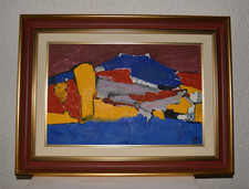 Tableau paysage abstrait d'occasion  Les Mages