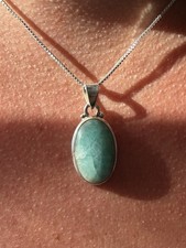 Collier argent amazonite d'occasion  Chalon-sur-Saône