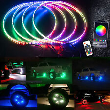 Usado, 4X 15,5" RGB Color Chasing LED caminhão rodas anéis aro luzes para Jeep Wrangler comprar usado  Enviando para Brazil