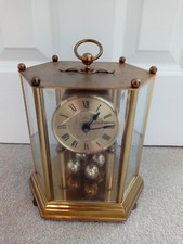 Brass mantle clock for sale  BANBURY