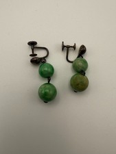 Vintage jade earrings for sale  Whitestone