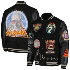 DEF LEPPARD™ Hysteria World Tour | 1988 | Encaixe Completo | Jaqueta Varsity | Grande comprar usado  Enviando para Brazil