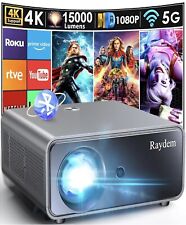 Proyector Portátil 4K 1080P 15000L 5G WiFi/Bluetooth Pantalla de Cine en Casa segunda mano  Embacar hacia Mexico