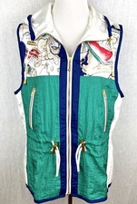 Colete náutico vintage feminino M corta-vento colorido colisão forrado de náilon comprar usado  Enviando para Brazil