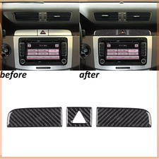 Console de fibra de carbono real acabamento de painel de luz de emergência para VW Passat B6 2006-2010 comprar usado  Enviando para Brazil