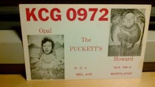 Suporte para fotos cartão postal rádio CB QSL em opala Howard Puckett década de 1960 Bel Air Maryland comprar usado  Enviando para Brazil